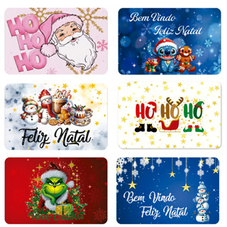 Tapete de Porta Natal Entrada Decorativa, Antiderrapante, Costura Reforçada Tapete de Entrada. em Oferta na Shopee