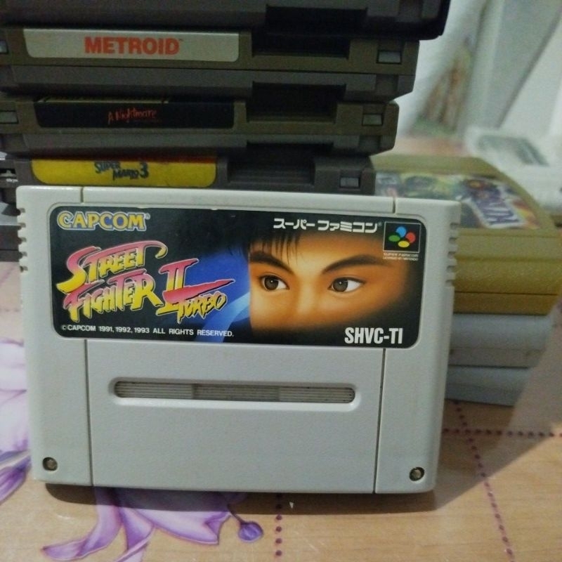 SNES Street Fighter 2 turbo original japonês.
