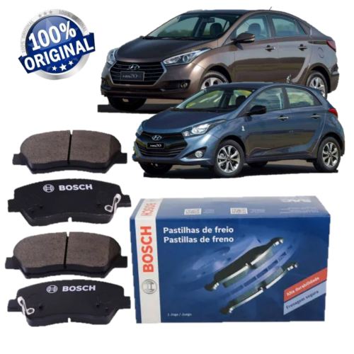 Pastilha Freio Dianteira Hb20 Hb20s 1.6 Cerato 1.6 2013 a 2019 Creta 1.0 2.0 2022 a 2024 Bosch