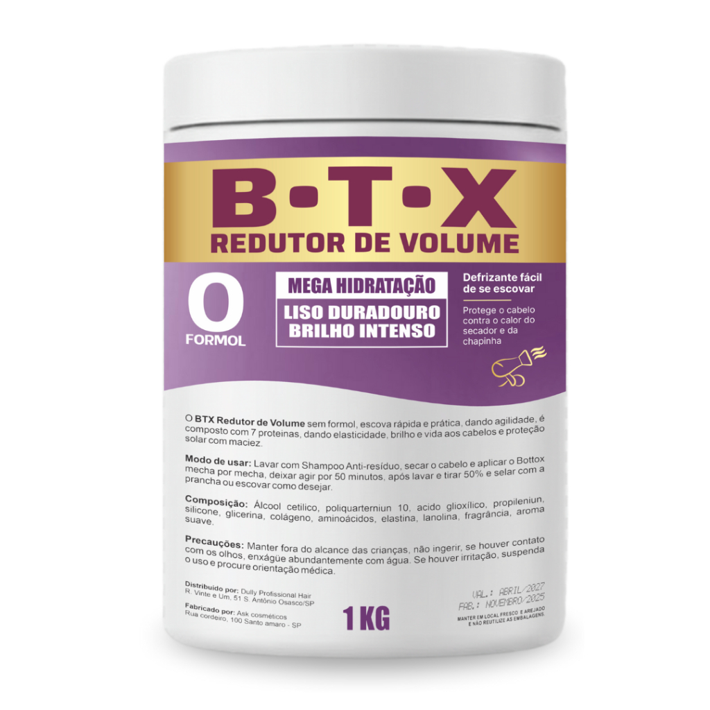 Botox Redutor Volume Mega Hidratação 1 Kilo