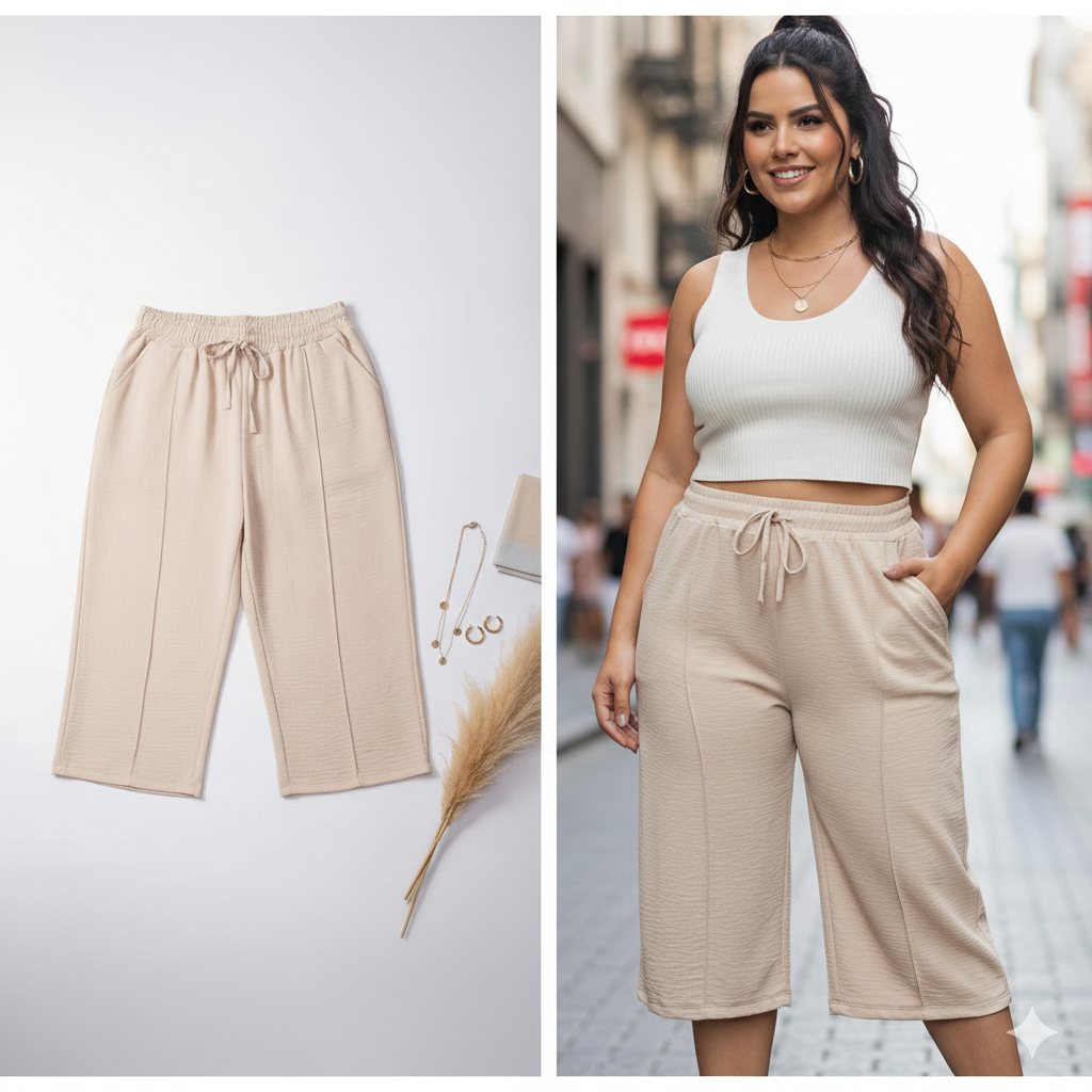 PANTACOUR PLUS SIZE e pequeno feminino liso tecido duna ate a canelaCalça Com Bolso até Canela Verão em Oferta na Shopee