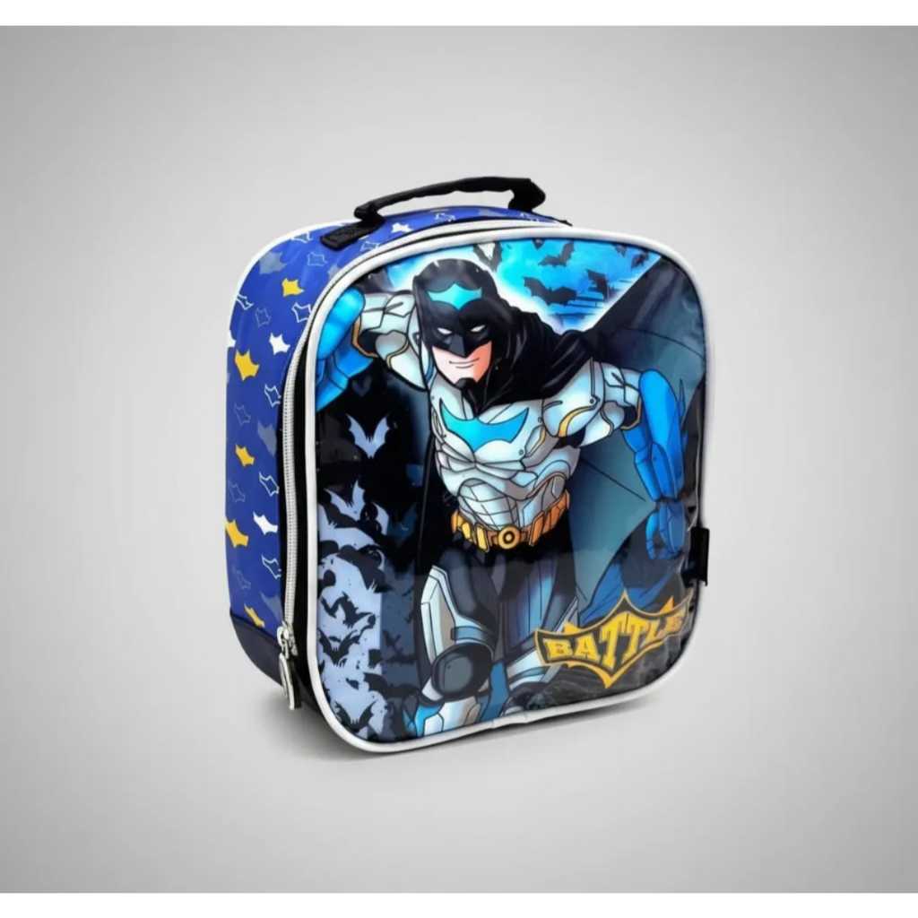 Lancheiras Termica Escolar Infantil Batman de Costas L4658 em Oferta na Shopee
