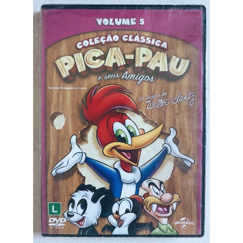 Dvd Pica-Pau e Seus Amigos Vol. 5 Lacrado e Original (RARIDADE)