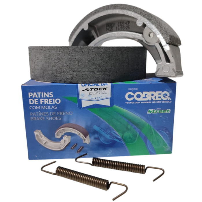 Patim Lona de Freio Traseira Bros 125 150 160 e Biz 100 125 110 - Cobreq