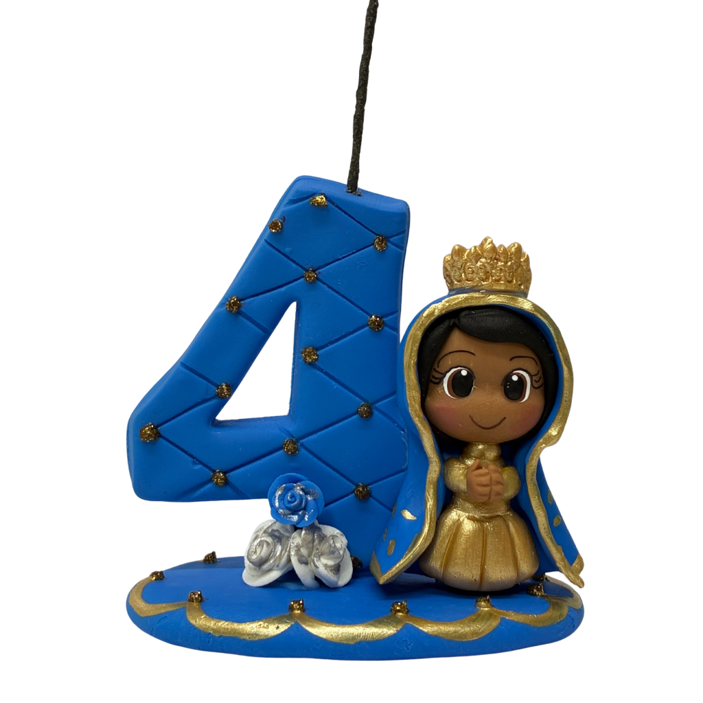 Vela de aniversário Nossa Senhora Aparecida Topo de Bolo Religiosos
