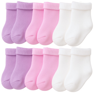 Kit 06 Pares de Meias Bebê RN Recém Nascido Essencial para Enxoval Saída Maternidade 0-10 Meses em Oferta na Shopee