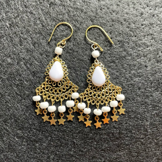 ✨Lançamento Brinco Cigano Hippie Místico Leve Miçangas Estrela Cores Vibrantes✨ em Oferta na Shopee