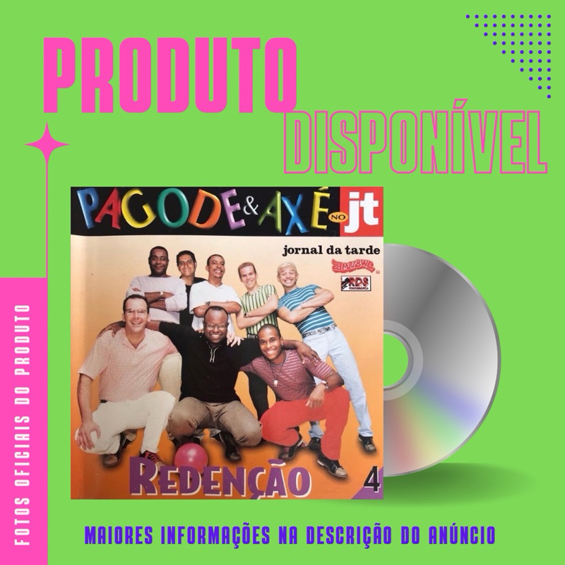 CD REDENÇÃO - PAGODE E AXÉ NO JT VOLUME 4 *