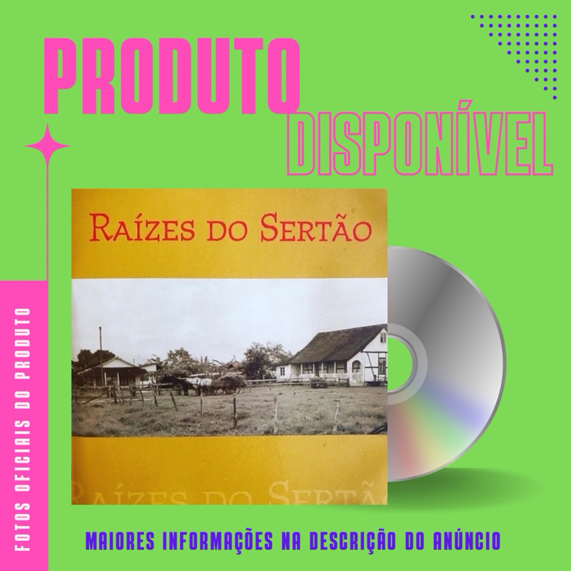 CD RAÍZES DO SERTÃO - Chitãozinho e Xororó, Tonico e Tinoco, Irmãs Galvão, Tibagi e Miltinho