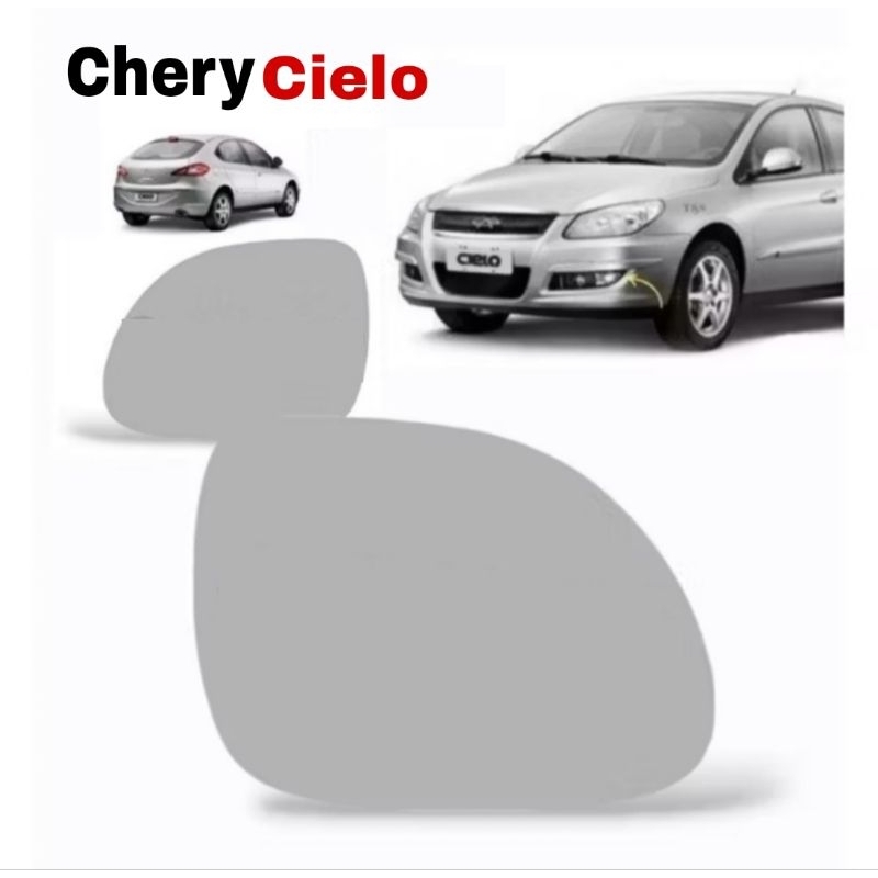 Espelho Lente Retrovisor Chery Cielo 2011 Convexo. ENVIO RÁPIDO 📦🚀✨️