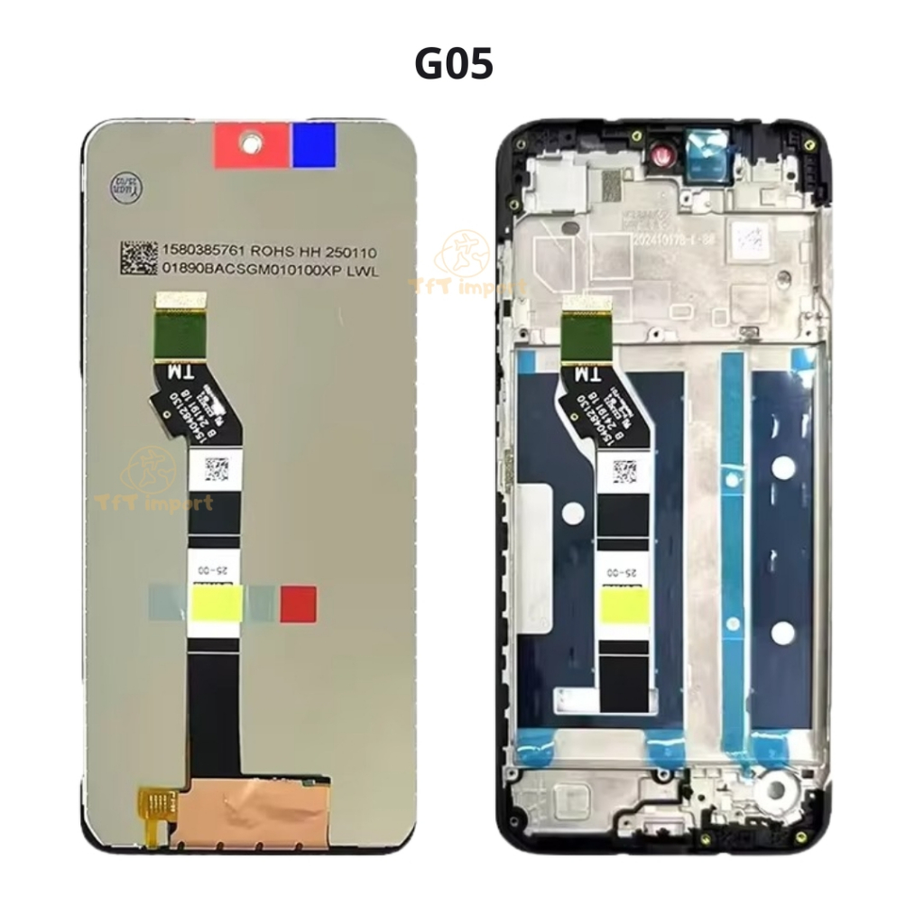 Tela Frontal Motorola Moto G05 Original Sem Aro e Com ARo - XT2431 / XT2433 / XT
