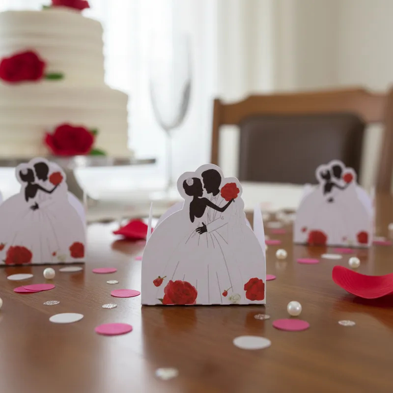 50 Forminhas Para Doces e Brigadeiros Noivinhos Casamento Noivado