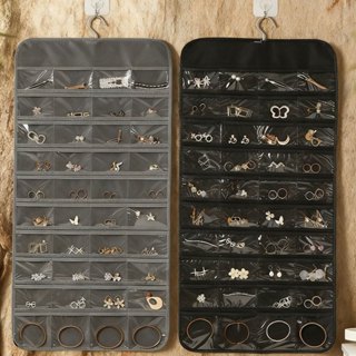 【Grande Capacidade】Organizador de Joias 80 Bolsos – Porta Bijuterias Prático e Funcional! em Oferta na Shopee