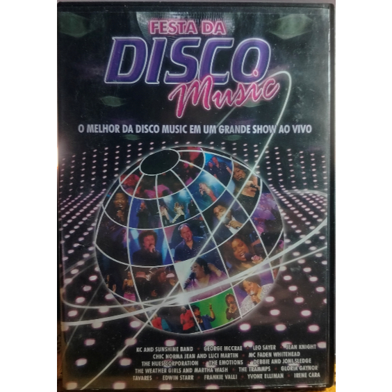 DVD Festa da Disco Music/Show ao Vivo/George MCCrae/Leo Sayer/Jean Knight/Irene Cara/Gloria Gaynor/Edwin Starr/Tavares