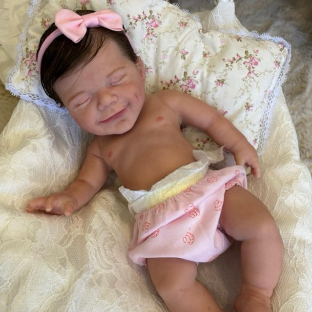 Bebê reborn silicone sólido artesanal menino ou menina realista pintado a mão 35cm