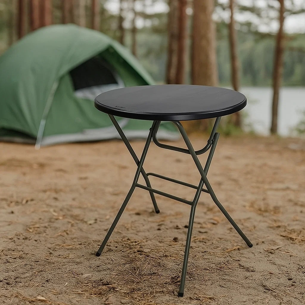 Mesa Bistrô Dobrável Robust NTK Mesa Alta Dobrável Bar Apoio Eventos Compacta Portátil Resistente