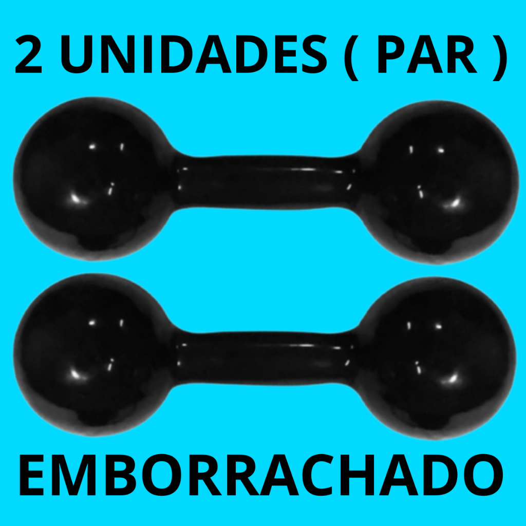 Halter Emborrachado academia em casa pesinho de academia 1kg, 2kg e 3kg escolha o seu