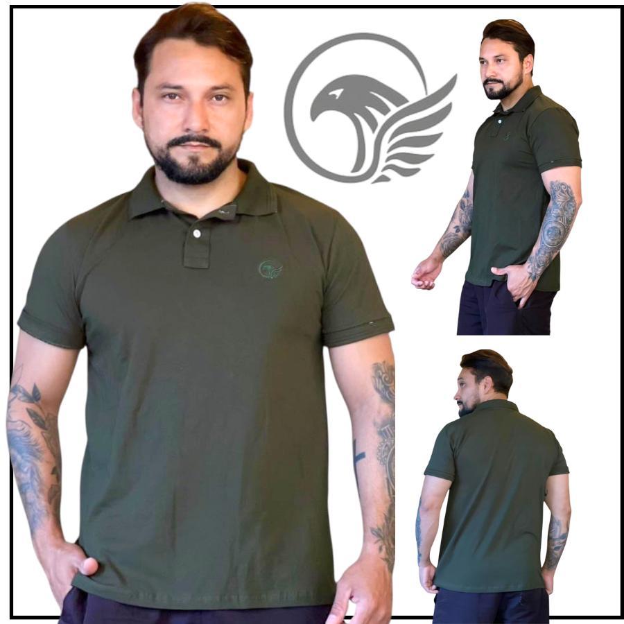Camisa Polo Masculina Algodão Malha Peruana Premium  Confortável com elástano