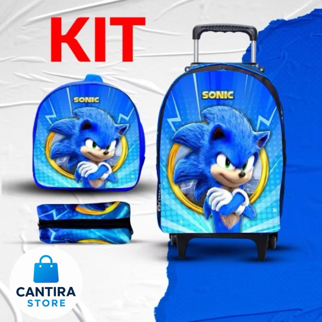 Kit Mochila Sonic Rodinha: Onde Comprar | BuscaProdutos