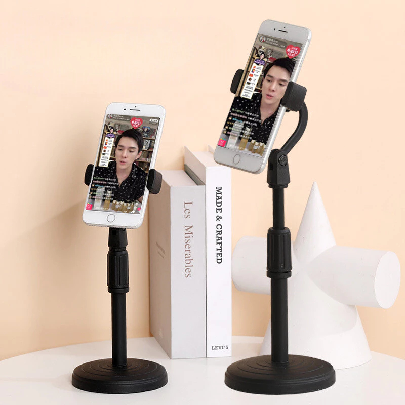 Suporte De Celular Tripé Para Mesa Ideal Para Gravação de Vídeos Mini Pedestal Ajustável 360°