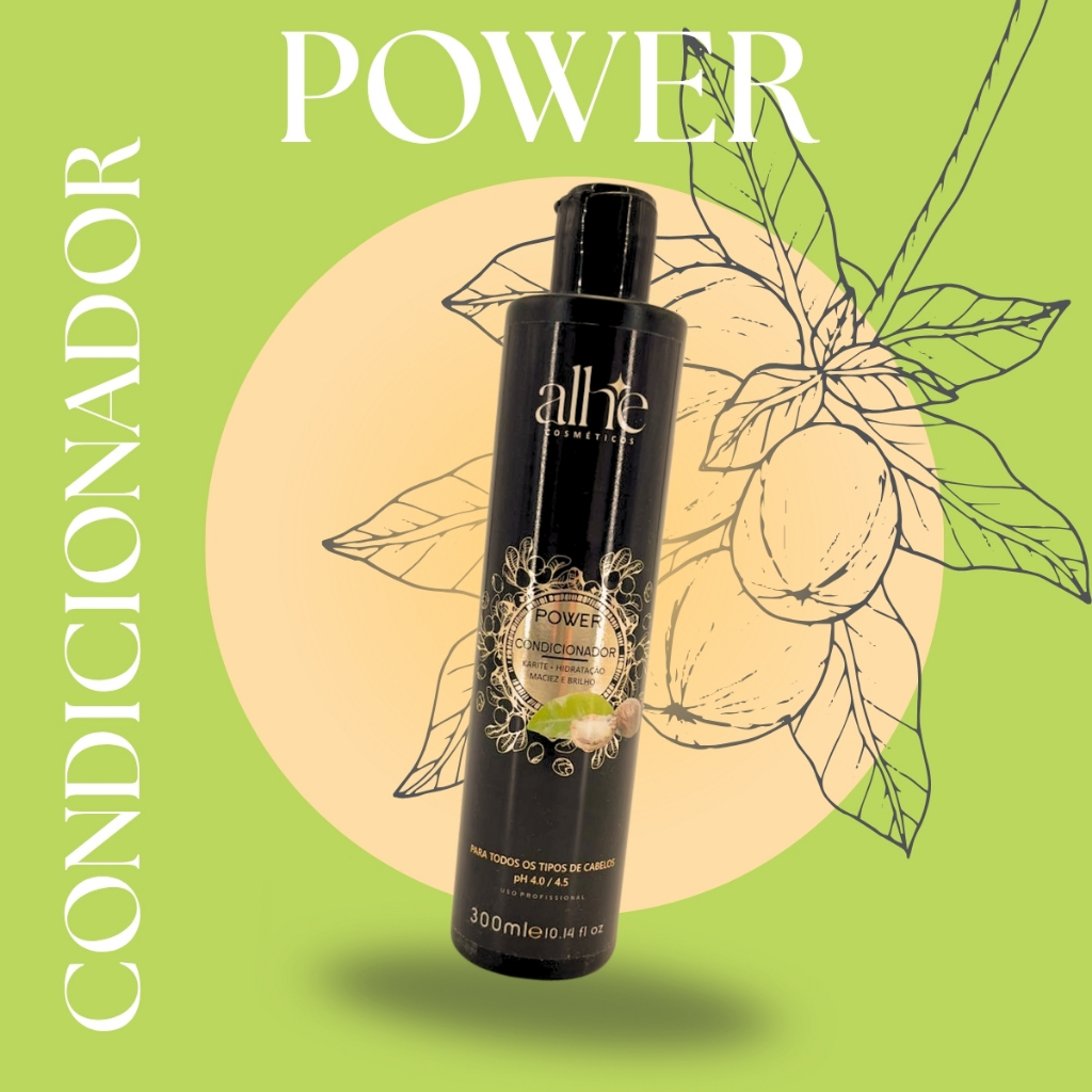 Condicionador Karite Brilho Maciez Forca e Recuperacao para Todos os Tipos de Cabelo 300ml