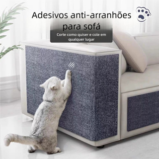 Tapete Arranhador para Gatos Auto-Adesivo - Protege Sofa e Móveis, Material Durável, Fácil de Instalar! em Oferta na Shopee