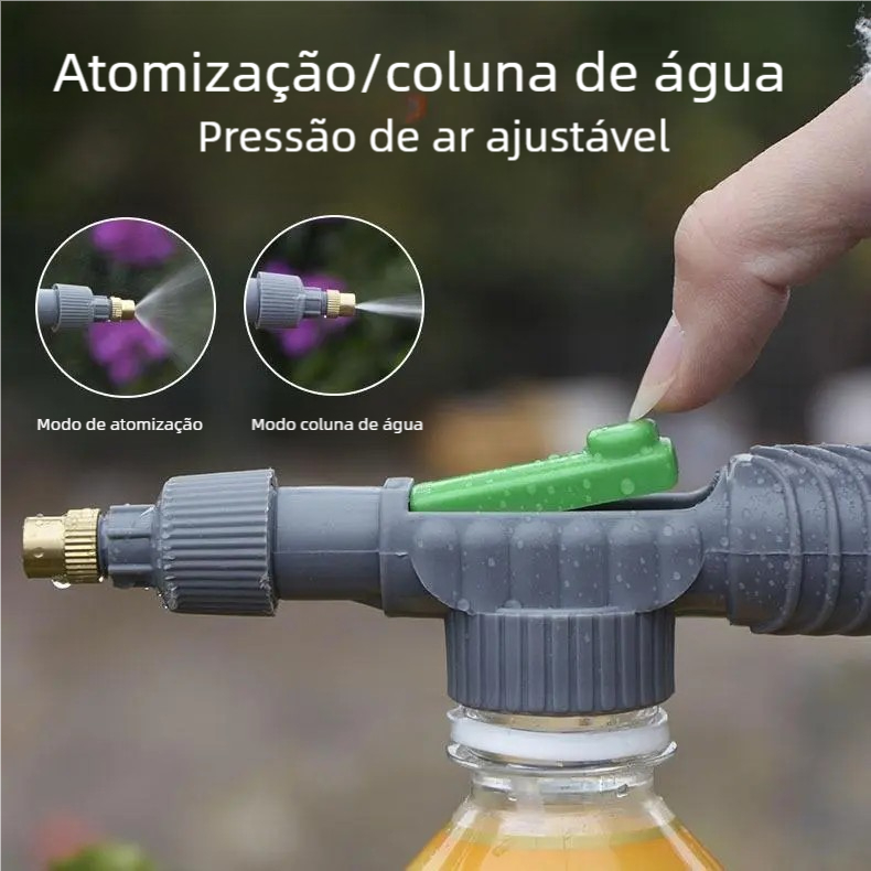 Bomba Pulverizadora para Garrafas PET - Adaptável a Jardim, Limpeza e Higienização, com Válvula de Pressão em Oferta na Shopee