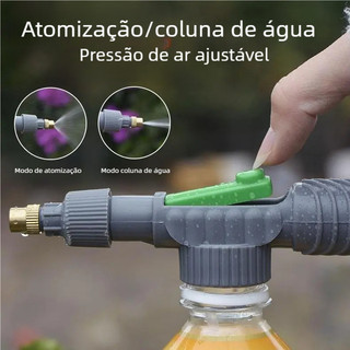 Bomba Pulverizadora para Garrafas PET - Adaptável a Jardim, Limpeza e Higienização, com Válvula de Pressão