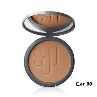 Pó compacto facial Soul Eudora ultramatte (cor 90) em Oferta na Shopee