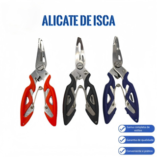 Alicate de Pesca de Aço Inoxidável Isca de Boca Curvada Tesoura Multifuncional em Oferta na Shopee