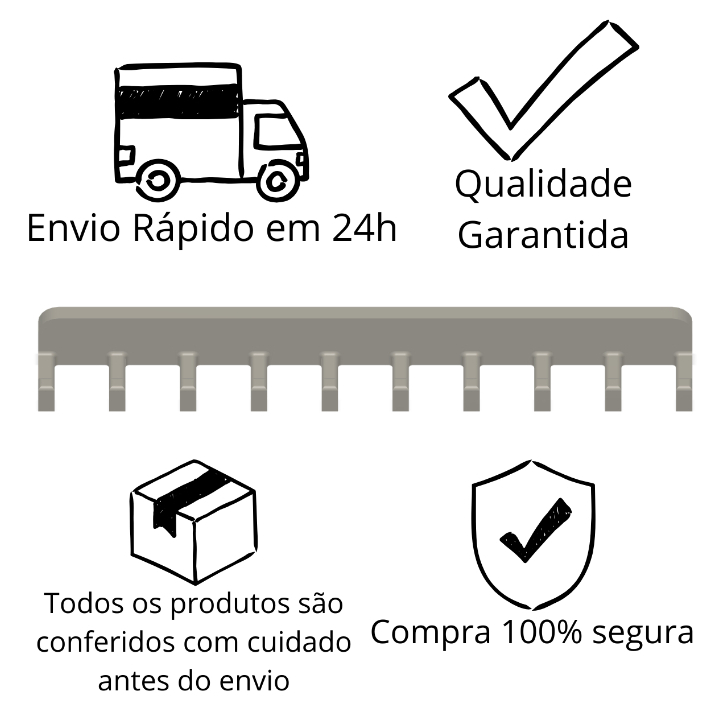 Organizador de Joias e Bijuterias Suporte para Colares Brincos e Pulseiras