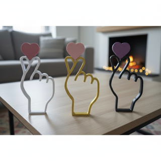 Mão coreana dorama sinal Te amo decoração sla quarto luxo em Oferta na Shopee