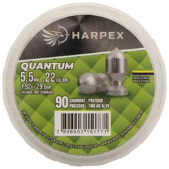 Chumbinho Harpex Quantum Alto Impacto e Perfuração 5.5mm (.22) - 90un