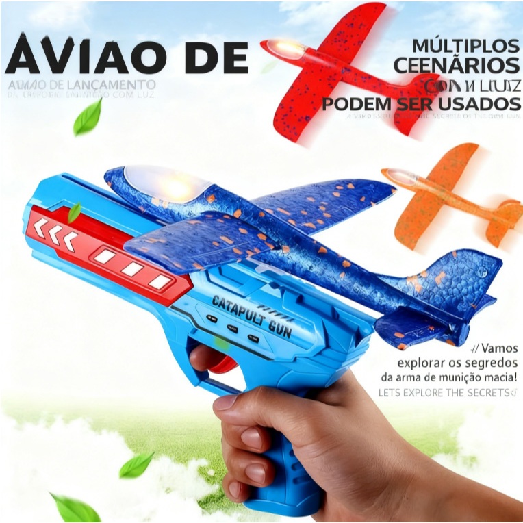 DLI ançador de aviões de espuma portátil Brinquedo para pais e filhos ao ar livre Entrega gratuita em Oferta na Shopee