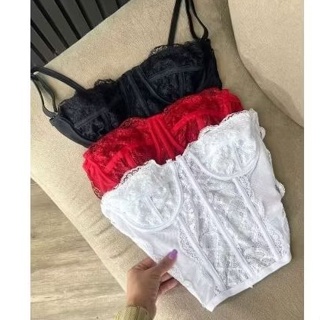 CORSET SINDERELA RENDADO ESTETICO em Oferta na Shopee