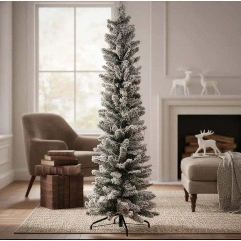 Arvore De Natal Nevada Luxo 2,10m Slim Original Grillo