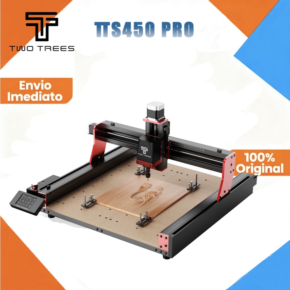 Máquina de corte e gravação a laser TwoTrees TTC 450 Pro CNC Router 46*46 para madeira PVC 110-240V