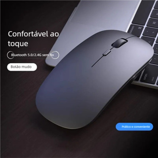 Mouse LED RGB Sem Fio - Bateria Interna Recarregável para Home Office em Oferta na Shopee