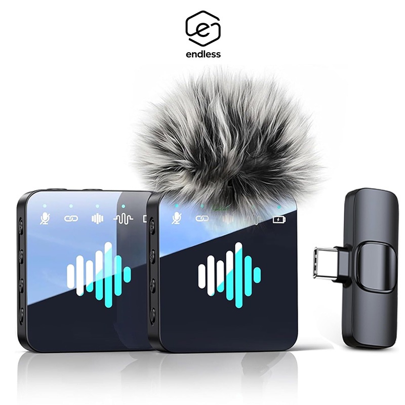 H'maston MK13/14 Microfone Sem Fio Lapela Anti Ruído Duplo Profissional  Para Tipo-C e Lighting em Oferta na Shopee