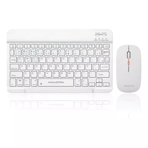 Hmaston JP-108 Kit Teclado E Mouse Sem Fio Bluetooth Para Tablet E Notebook