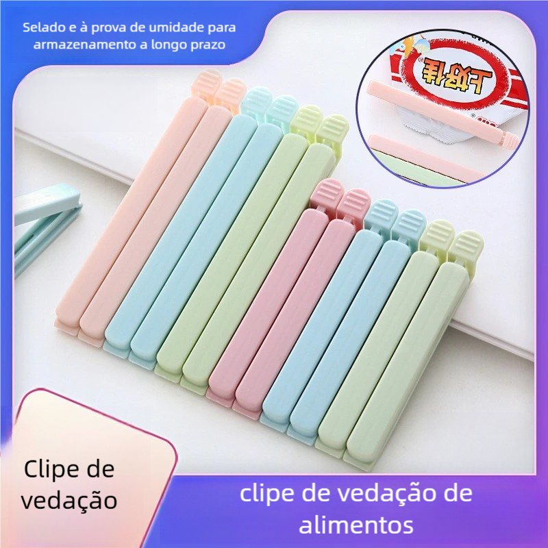 Conjunto Lacre Prendedores 3 Tamanhos – 12Uns, Perfeito para Fechar Sacos e Embalagens!
