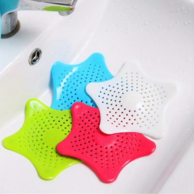 4  Pcs Tampa Silicone Ralo Pia Cozinha Banheiro Estrela 14cm Promoção em Oferta na Shopee