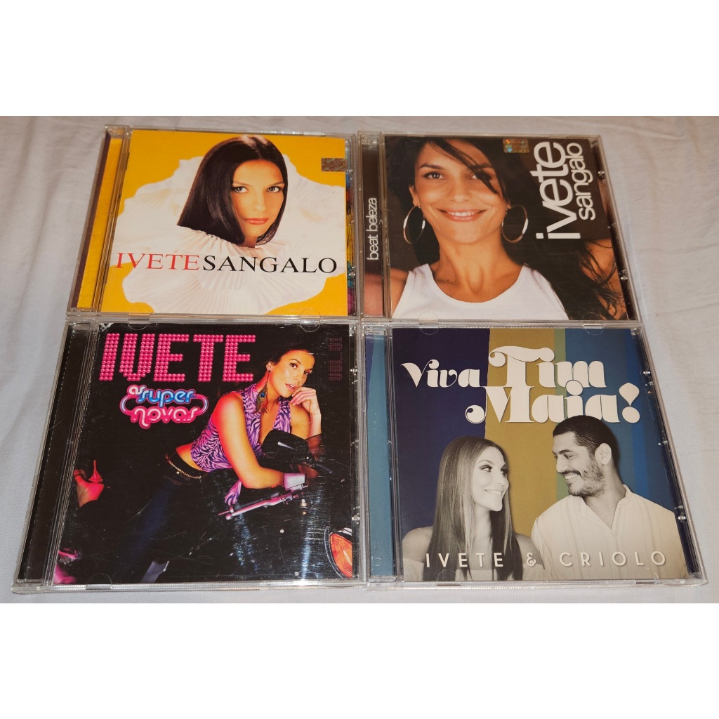 Lote CDs Originais Ivete Sangalo (Primeira Tiragem - Combo Beat Beleza, As Super Novas, Viva Tim Maia) Banda Eva, Xuxa