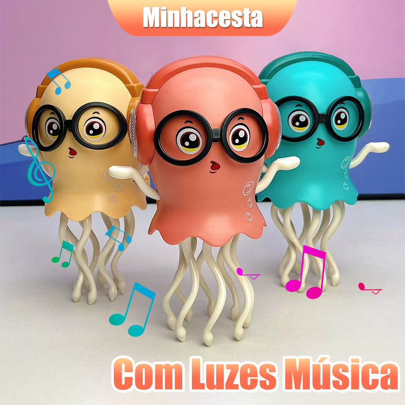 Brinquedo Polvo Dançante Musical com Luz Sensor Brinquedo Interativo Educativo para Crianças P21