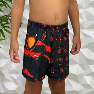 Samba Canção Short Bermuda PIjama Moda infantil Estampada Personagem Time Carioca Menino Conforto
