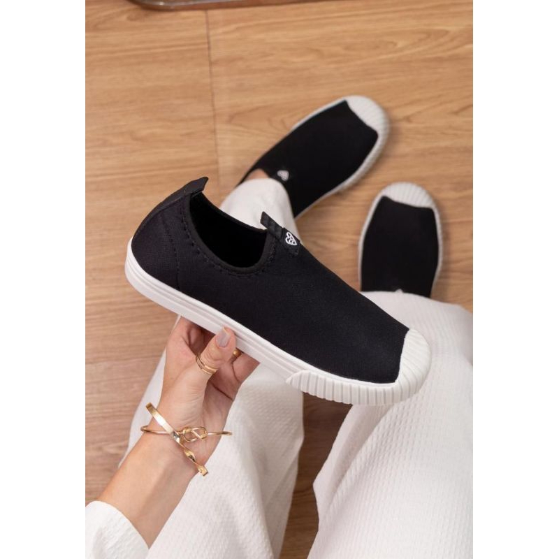 tenis slip on feminino casual meia confortavel macio e leve envio imediato