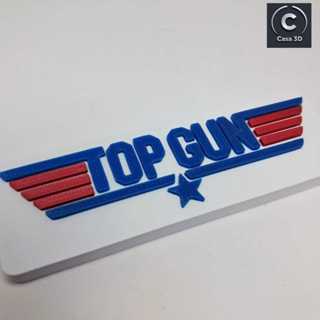 Placa Decorativa inspirada em Top Gun Maverick em Impressão 3D - Fã de Aviação e Cinema em Oferta na Shopee