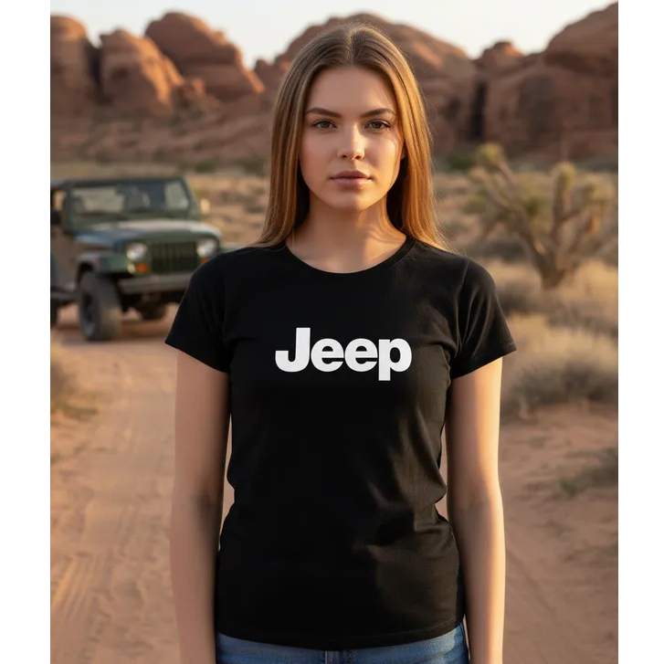 Camiseta Jeep Compass Feminina Willys Renegade Carro Camisa ou Baby Look