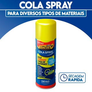 Cola Spray Permanente Dryko 400ml e 100ml - Cola Spray P/ madeira, Tecidos e outros