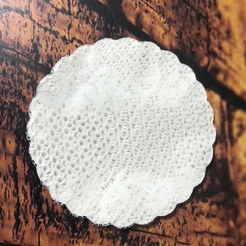 5.000 tapetinhos 7 cm fundo rendado branco ou transparente para doces ( 5 mil)